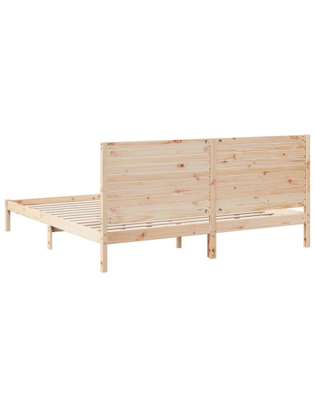 Giroletto Extra Lungo senza Materasso 200x220 cm Legno Massello