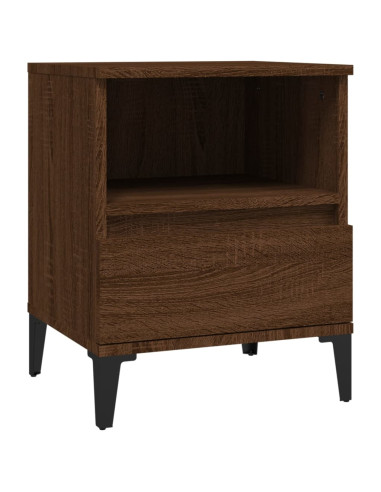 Comodini 2 pz Rovere Marrone 40x35x50 cm