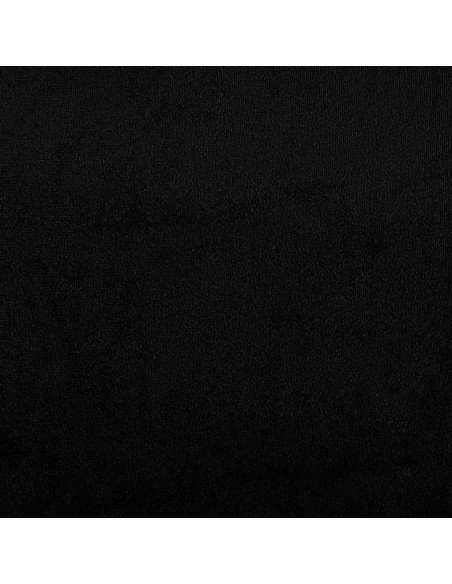 Poggiapiedi Nero 70x55x41 cm in Tessuto Microfibra