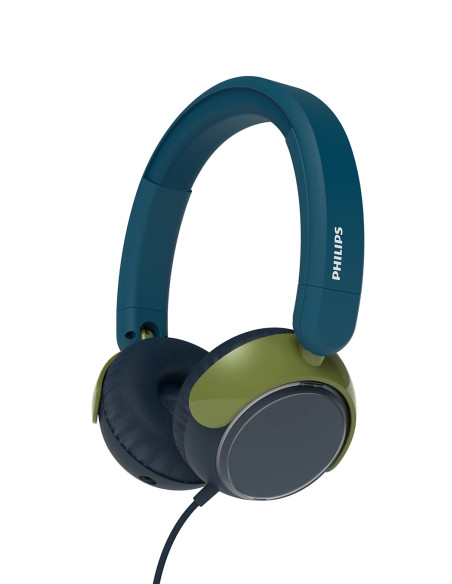 Philips TAK2000CT/00 cuffia e auricolare Cuffie Cablato A Padiglione Musica e Chiamate USB tipo-C Blu, Verde, Grigio