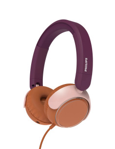 Philips TAK2000MP/00 cuffia e auricolare Cuffie Cablato A Padiglione Musica e Chiamate USB tipo-C Arancione, Viola, Rosa
