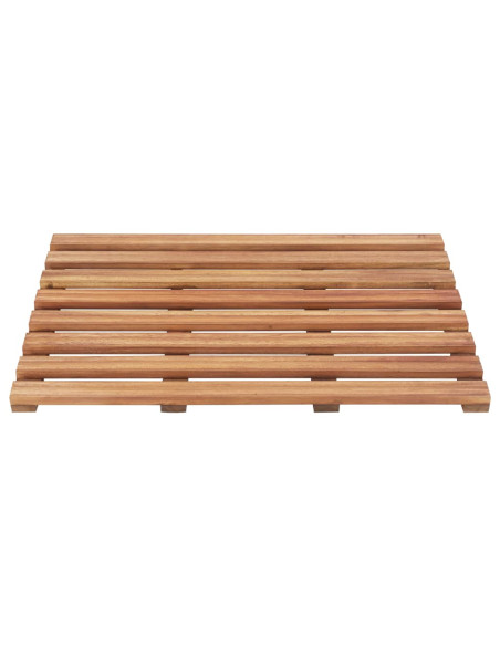 Pedane da Bagno 2 pz in Legno Massello d'Acacia 56x37 cm