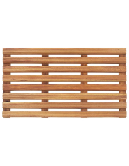Pedane da Bagno 2 pz in Legno Massello d'Acacia 56x37 cm