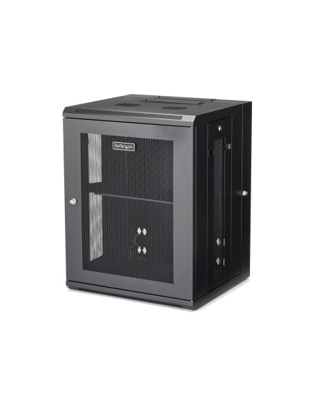 StarTech.com Armadio per Server Rack Montabile a Parete 15U - Armadio a Cerniera fino a 20" (50cm) di profondità