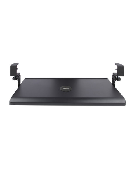 StarTech.com Porta tastiera estraibile per scrivania Ripiano estraibile ergonomico per tastiera con morsetto a C, Mensola scorre