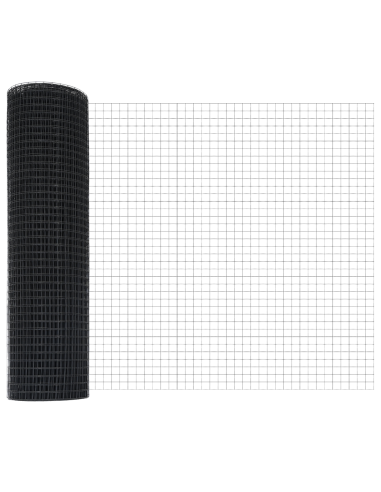 Palo della recinzione Grigio 100 x 0,8 m (rete 16 x 16 mm)