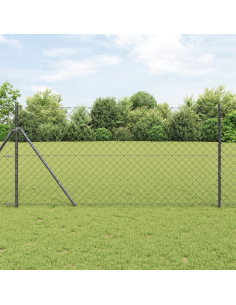 Palo della recinzione Grigio 10 x 1 m (rete 60 x 60 mm)