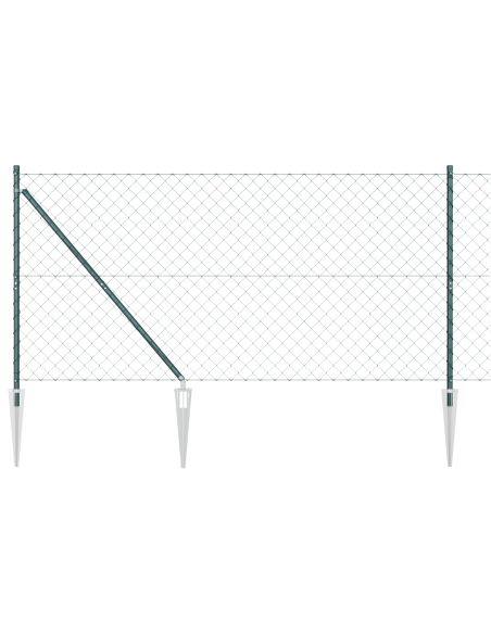 Palo della recinzione Verde 10 x 1,4 m (rete 40 x 40 mm)