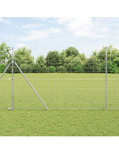 Palo della recinzione Zincato 25 x 1,6 m Acciaio