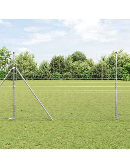 Palo della recinzione Zincato 25 x 1,6 m Acciaio