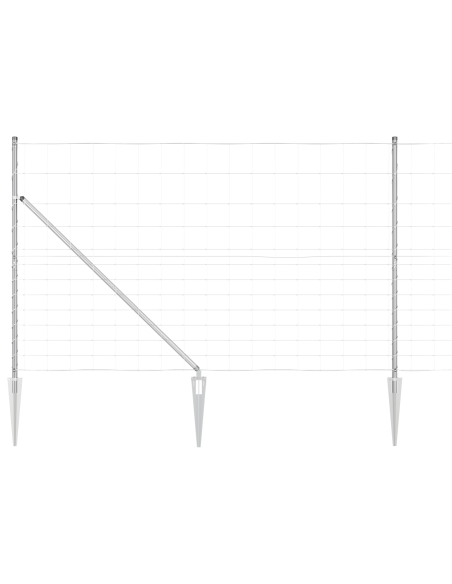 Recinzione da Campo  1.5x25 m Acciaio Galvanizzato