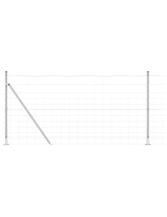 Palo della recinzione Zincato 25 x 1,2 m Acciaio