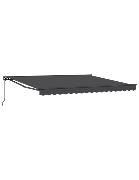 Tenda Retrattile Manuale Arancione e Bianca 350x250 cm