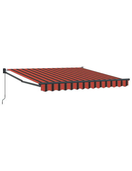 Tenda retrattile manuale Arancione e Marrone 350x250 cm