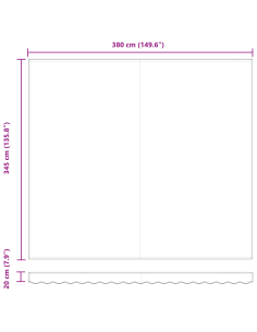 Tenda Retrattile Giallo e Arancione 400 × 350 cm