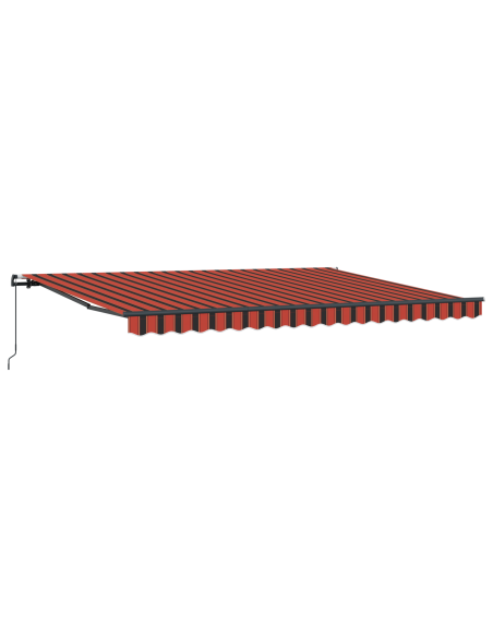Tenda Retrattile Manuale Arancione e Marrone 450x350 cm