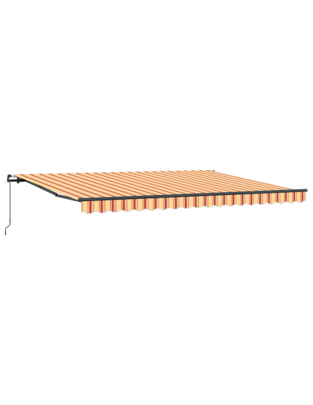 Tenda Retrattile Manuale Gialla e Arancione 450x350 cm