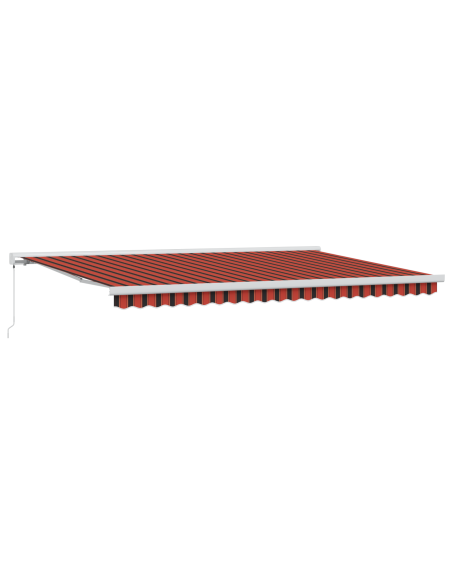 Tenda retrattile manuale arancione e marrone, 500x300 cm