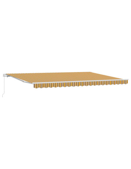 Tenda Retrattile Manuale a Righe Multicolore 500x300 cm