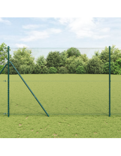 Palo della recinzione Verde 50 x 1,5 m (rete da 13 mm)