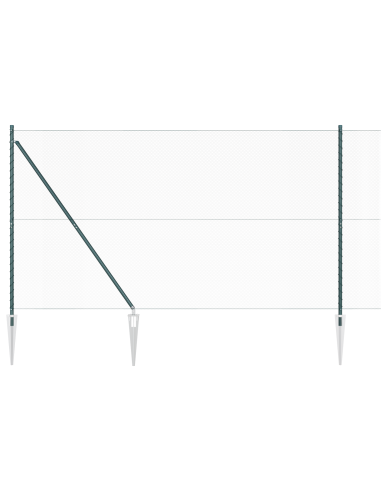 Palo della recinzione Verde 50 x 1,5 m (rete da 13 mm)