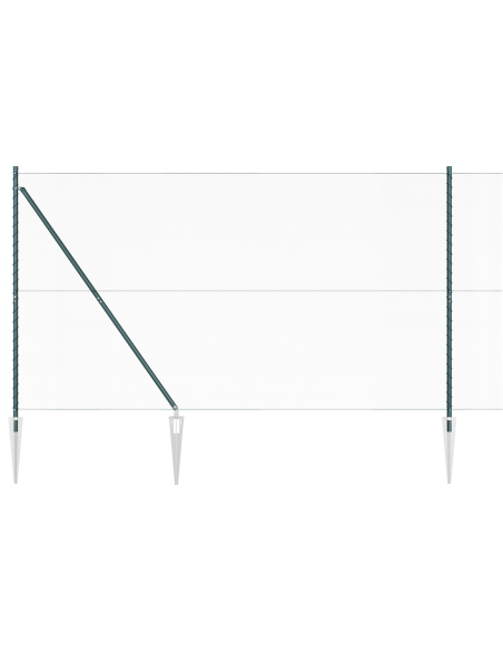 Palo della recinzione Verde 50 x 1,5 m (rete da 13 mm)