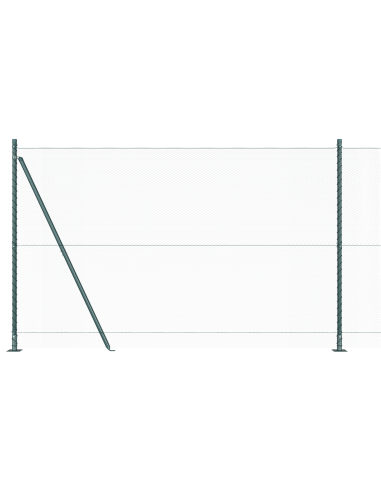 Palo della recinzione Verde 50 x 1,5 m (rete da 13 mm)