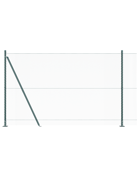 Palo della recinzione Verde 50 x 1,5 m (rete da 13 mm)