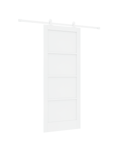 Porta scorrevole Bianco 83 x 202 cm Pino massello