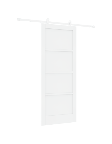 Porta scorrevole Bianco 83 x 202 cm Pino massello
