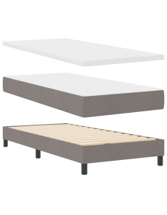 Letto a molle con materasso Talpa 100 x 200 cm Tessuto 2