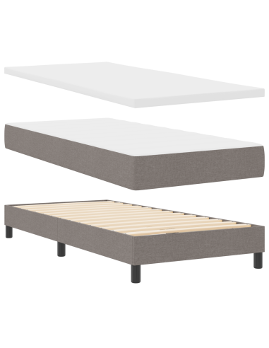 Letto a molle con materasso Talpa 100 x 200 cm Tessuto