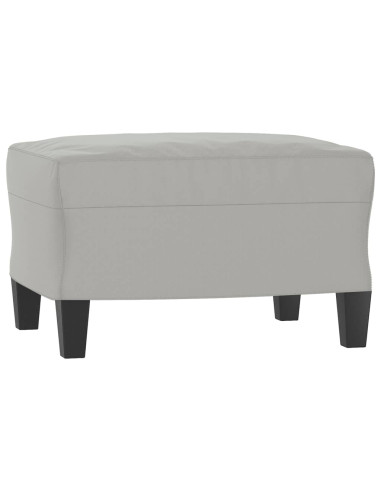 Set Divani 3 pz con Cuscini Grigio Chiaro in Tessuto Microfibra