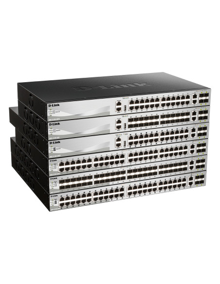 D-Link DGS-3130-30PS/E switch di rete Gestito L3 Gigabit Ethernet (10/100/1000) Supporto Power over Ethernet (PoE) Grigio