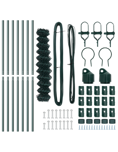 Palo della recinzione Verde 10 x 1,2 m (rete 40 x 40 mm)