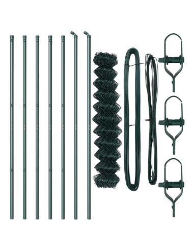 Palo della recinzione Verde 10 x 1,4 m (rete 40 x 40 mm)