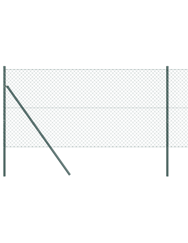 Palo della recinzione Verde 10 x 1,4 m (rete 40 x 40 mm)