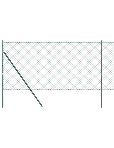 Palo della recinzione Verde 10 x 1,4 m (rete 40 x 40 mm)