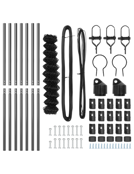Palo della recinzione Grigio 10 x 1 m (rete 60 x 60 mm)