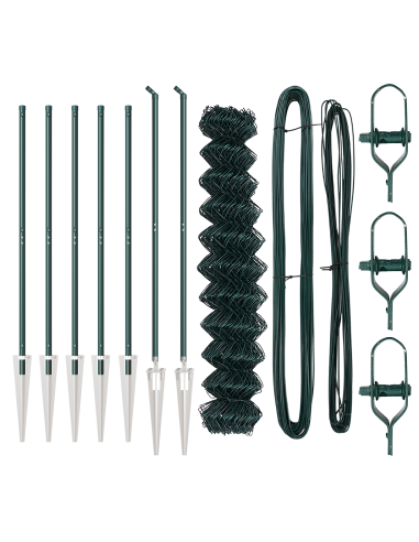 Palo della recinzione Verde 10 x 1,4 m (rete 40 x 40 mm)