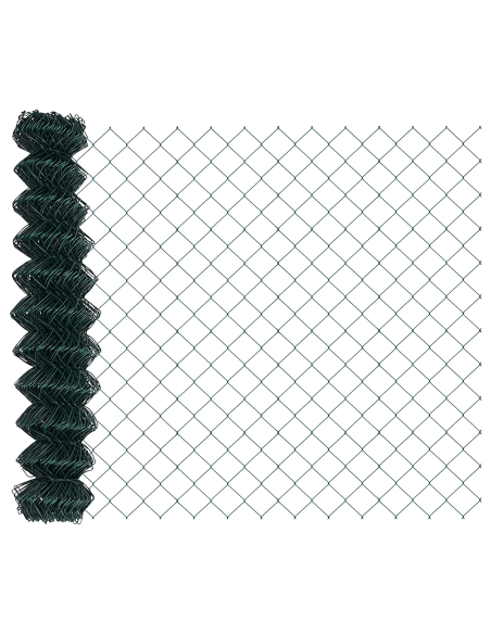 Palo della recinzione Verde 10 x 1,4 m (rete 40 x 40 mm)