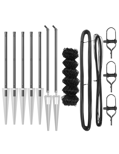 Palo della recinzione Grigio 10 x 1 m (rete 60 x 60 mm)