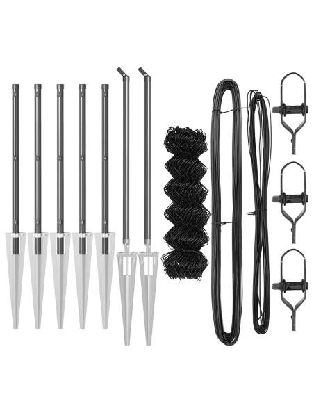 Palo della recinzione Grigio 10 x 1 m (rete 60 x 60 mm)