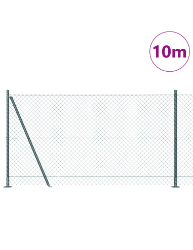 Palo della recinzione Verde 10 x 1,2 m (rete 40 x 40 mm)