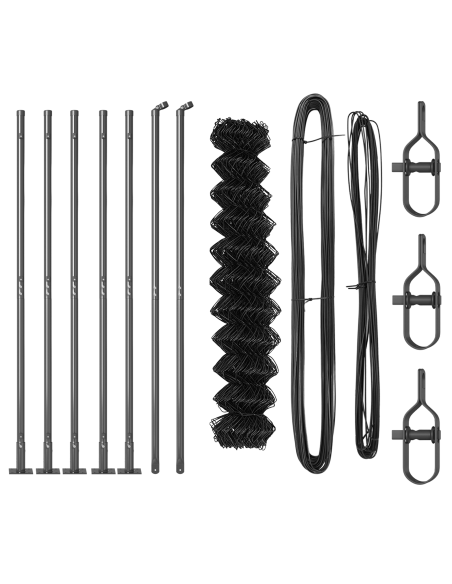 Palo della recinzione Grigio 10 x 1 m (rete 60 x 60 mm)