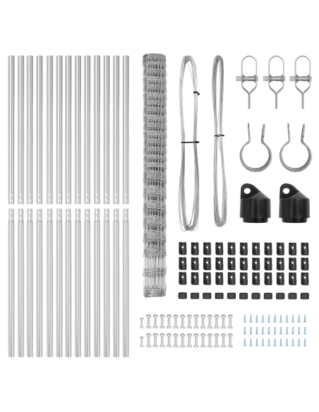 Palo della recinzione Zincato 25 x 1,6 m Acciaio