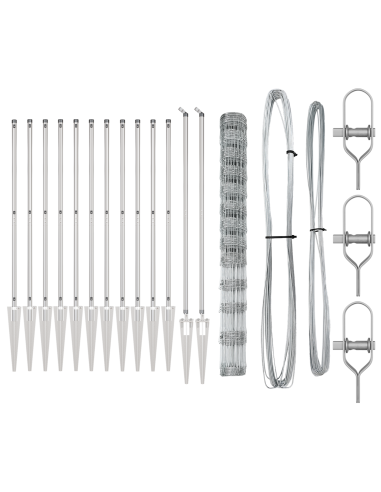 Palo della recinzione Zincato 25 x 1,5 m Acciaio
