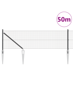 Palo della recinzione Grigio 50 x 0,8 m (rete 16 x 16 mm) 2