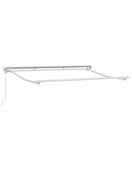Tenda Retrattile Manuale  Rossa e Bianca 350x200 cm