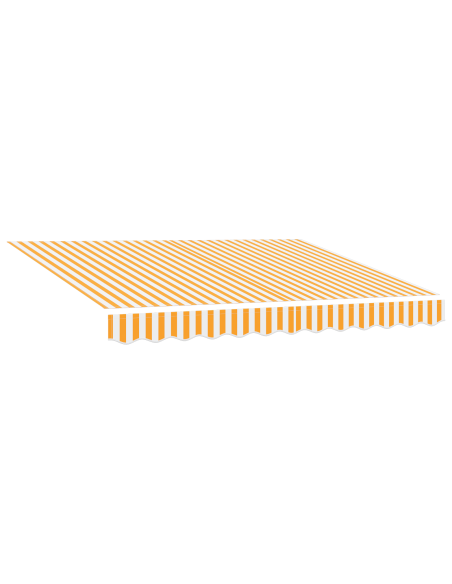 Tenda Retrattile Manuale Gialla e Bianca 300x250 cm